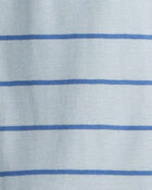 Boys Chili Pepper Print 100% Cotton Long-Sleeve Snug Fit 4-Piece Pajamas - Blue, image 4 of 5 slides