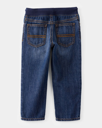Toddler Pull-On Denim Pants - Blue, 