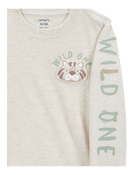 Toddler Wild One Graphic Tee - Cream, image 2 of 5 slides