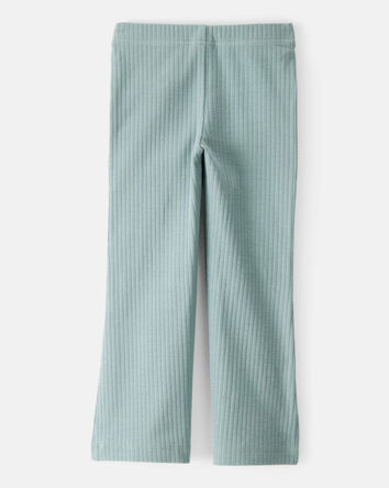 Toddler Girl Cotton Flare Active Pants - Green, 