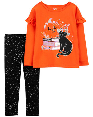 Baby 2-Piece Halloween Jersey Tee & Legging Set, 