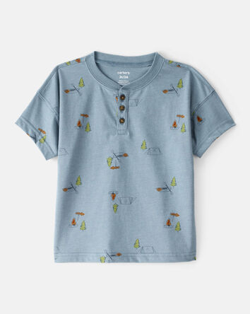 Toddler Boy Camping Short-Sleeve Tee - Blue, 