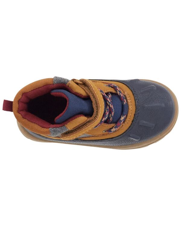 Navy/Brown Toddler Duck Boots