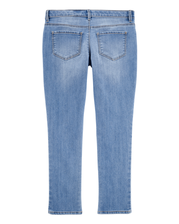 Kid Medium Wash Plus-Fit Super Skinny-Leg Jeans , 