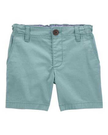 Baby Flat-Front Shorts - Teal, 