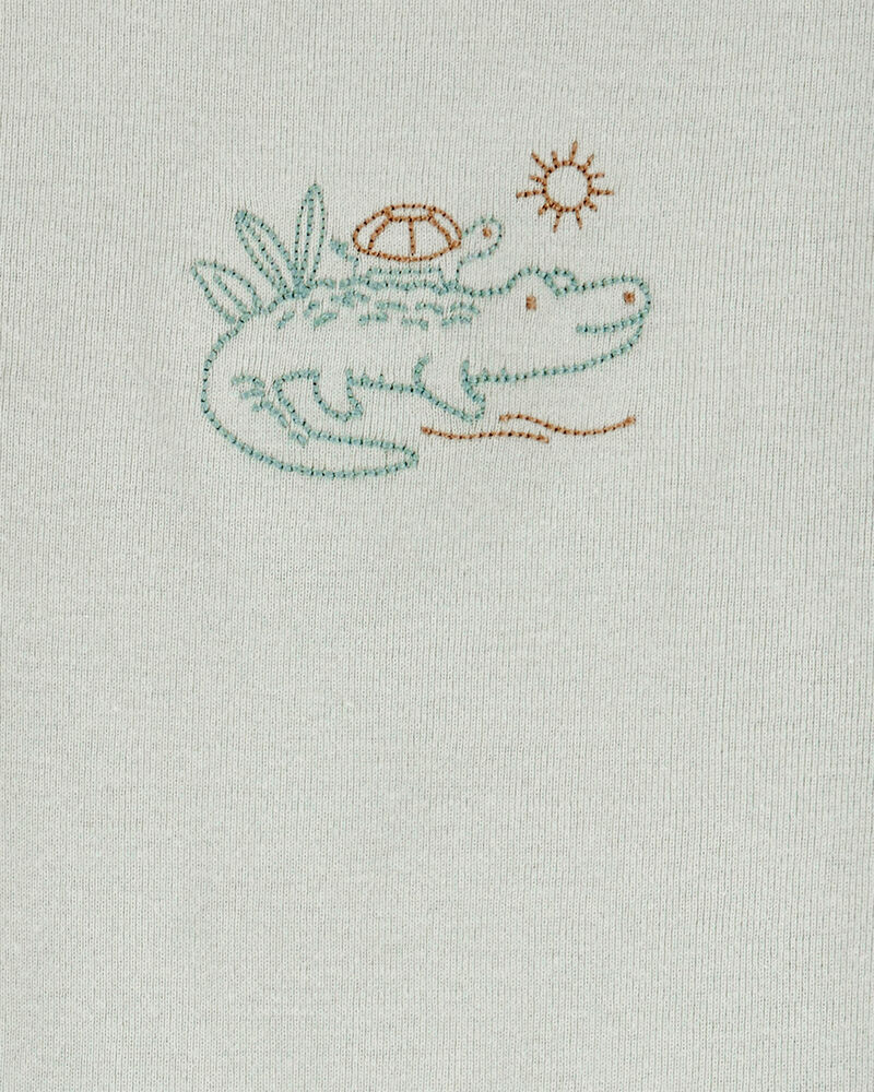 Baby 4-Piece Alligator Outfit Set - Green, image 5 of 6 slides