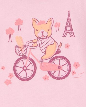 Toddler Paris Short-Sleeve Graphic Tee - Pink, 