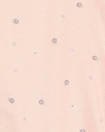Baby Girl 3-Piece Chambray Outfit Set - Chambray/Pink, 