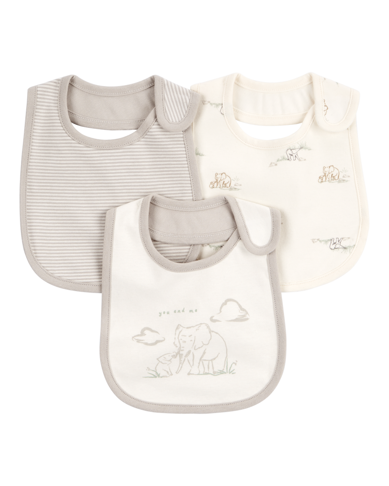 Baby 3-Pack Teething Bibs, image 1 of 3 slides