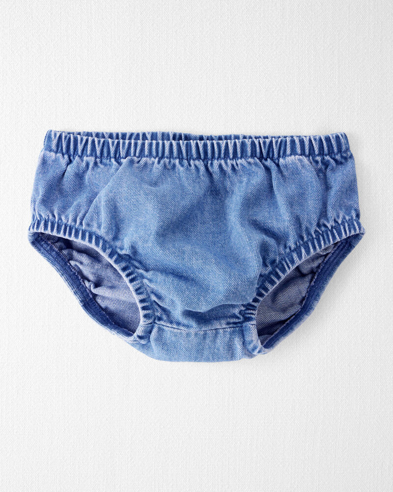 Baby Organic Cotton Chambray Dress, image 3 of 7 slides
