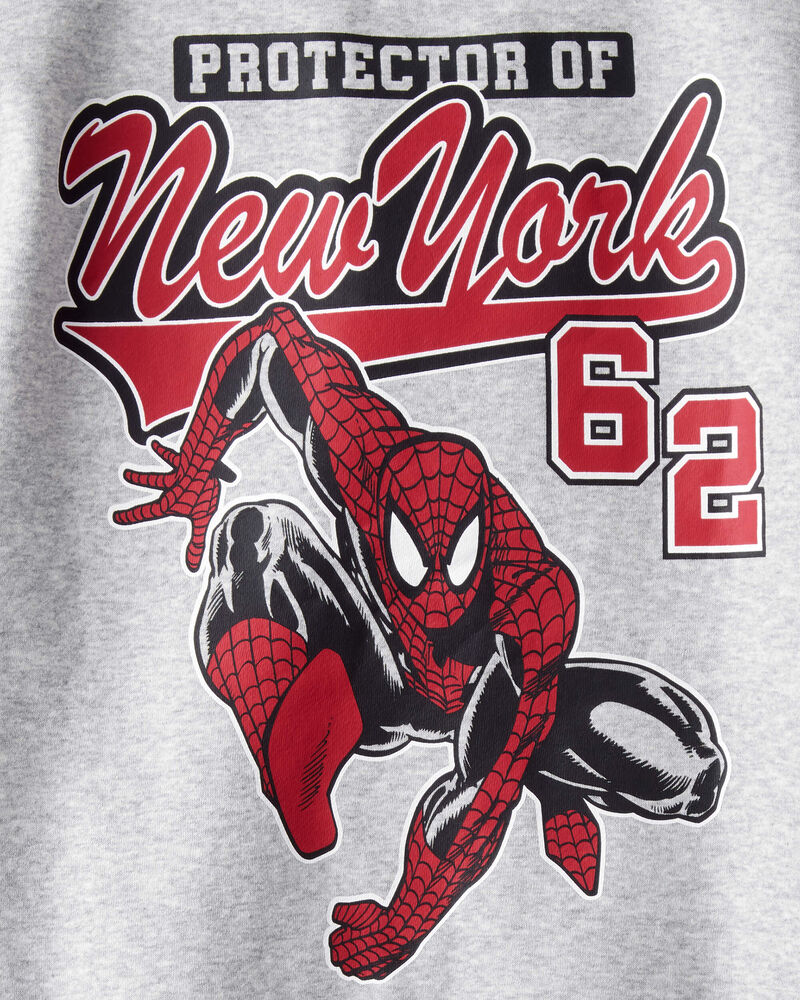 Boys ©Marvel Spider-Man Pullover Sweatshirt - Grey, image 4 of 4 slides