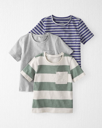 3-Pack Organic Cotton Pocket Tees, 