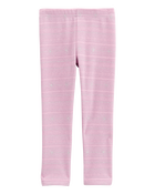 Baby Girl Glitter Snowflake Cozy Fleece Leggings, image 2 of 5 slides