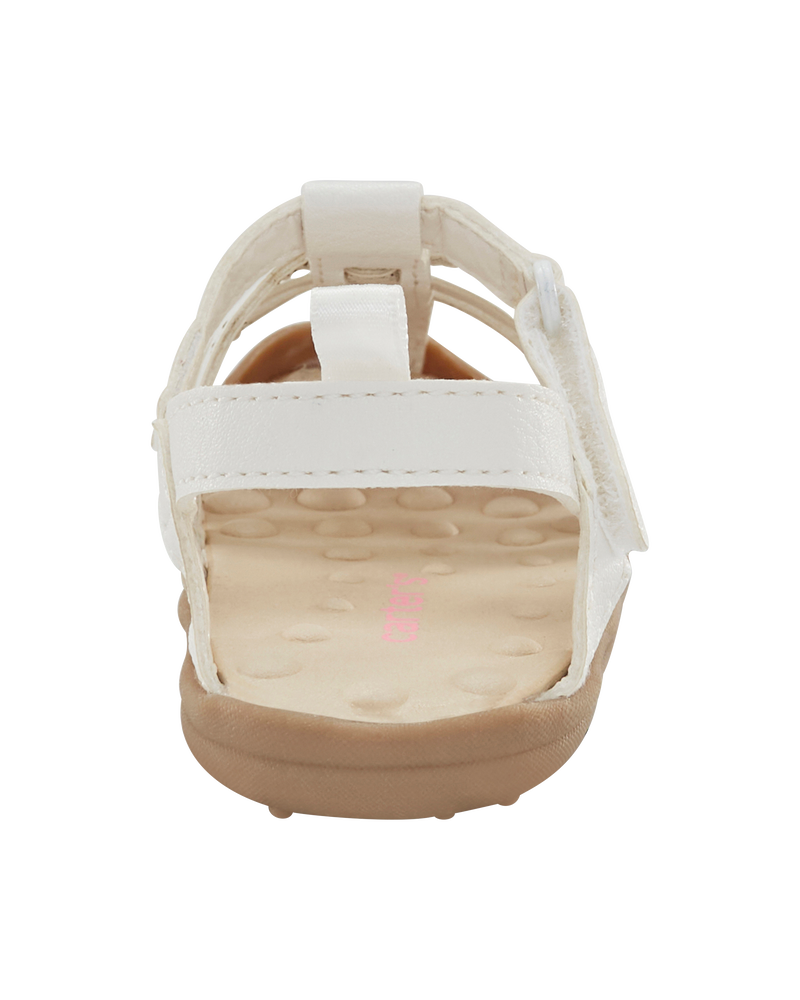 Baby Every Step® First Walker Fisherman Sandals - White, image 3 of 7 slides