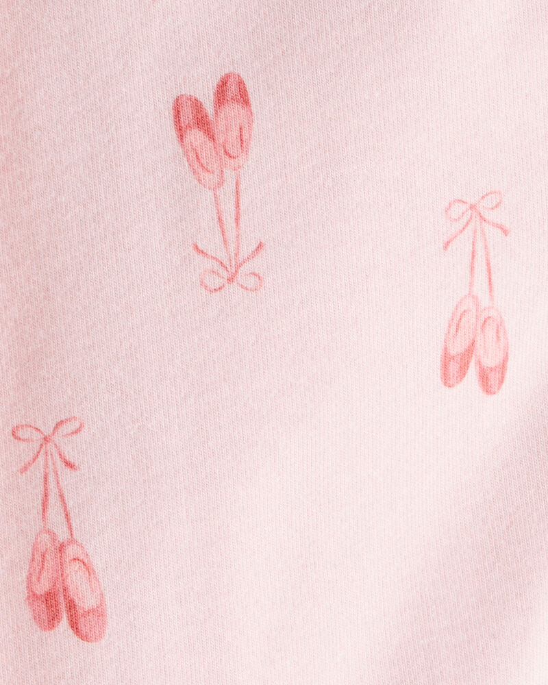 Baby Girl Cotton Ballerina Stretch Leggings - Pink, image 3 of 4 slides