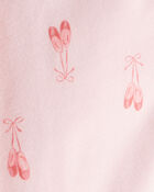 Baby Girl Cotton Ballerina Stretch Leggings - Pink, image 3 of 4 slides