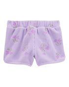 Toddler Floral Waffle Knit Shorts - Purple, image 4 of 6 slides