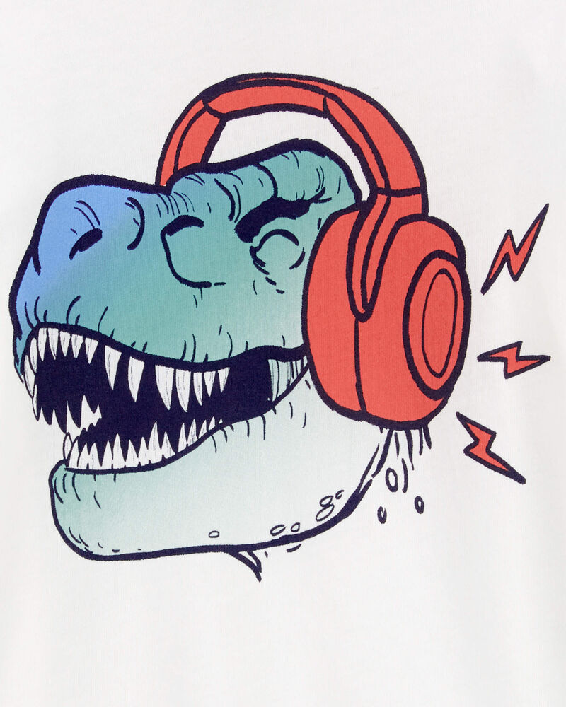 Toddler Music Dino Long-Sleeve Graphic Tee, image 2 of 3 slides