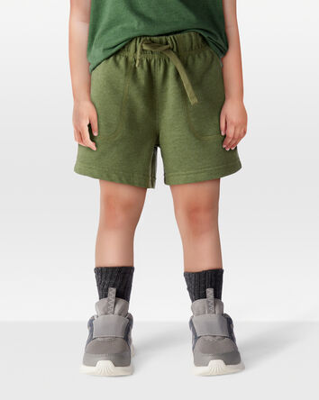 Toddler Pull-On French Terry Shorts - Green, 
