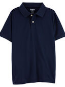 Navy - Kid Navy Piqué Polo Shirt