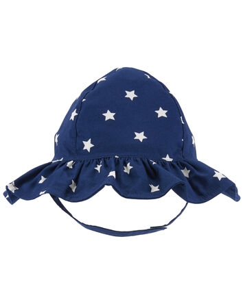 Baby 4th Of July Star Sun Hat, 