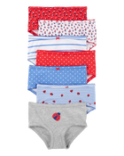 7-Pack Ladybug Print Stretch Cotton Underwear, image 1 of 3 slides