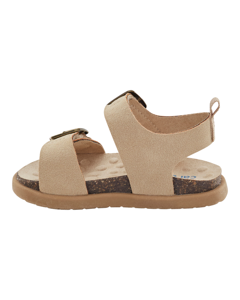 Baby Every Step® First Walker Faux Cork Sandals - Beige, image 6 of 7 slides