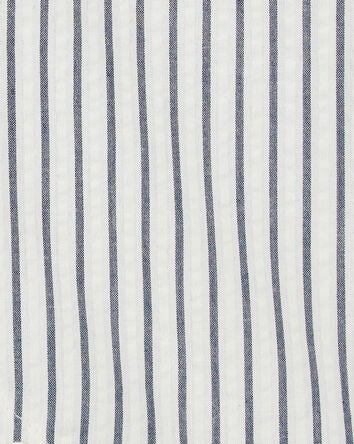 Baby Striped Polo Romper, 