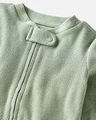 Baby Organic Cotton Rib Sleep & Play Pajamas, image 2 of 5 slides