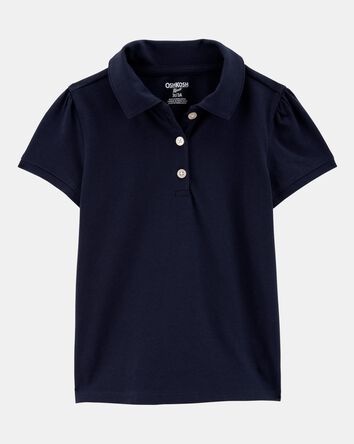 Toddler Pique Uniform Polo Shirt - Navy, 
