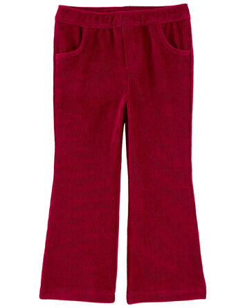 Toddler Pull-On Velour Flare Pants, 