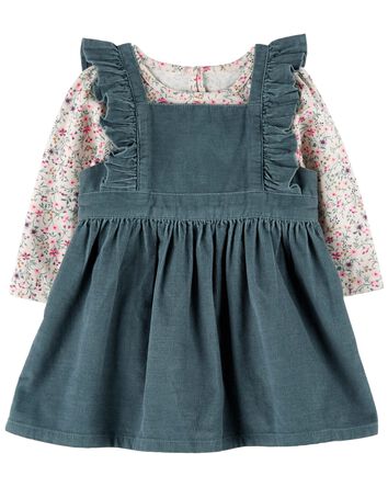 Baby 2-Piece Corduroy Dress and Top Set, 