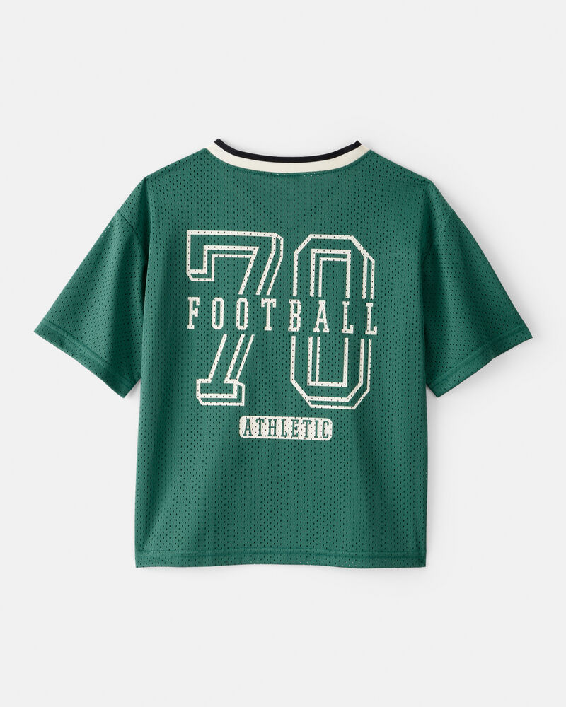Boys Short-Sleeve Mesh Jersey - Green, image 2 of 5 slides
