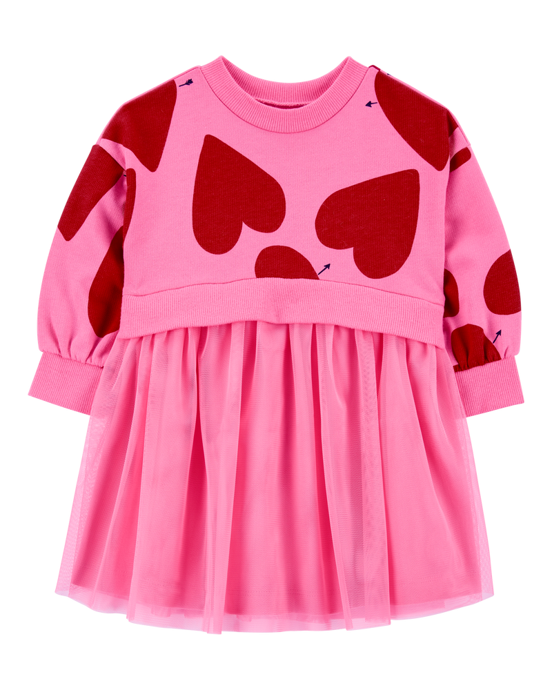 Baby Heart Long-Sleeve Dress, image 1 of 5 slides