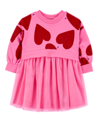 Baby Heart Long-Sleeve Dress, image 1 of 5 slides