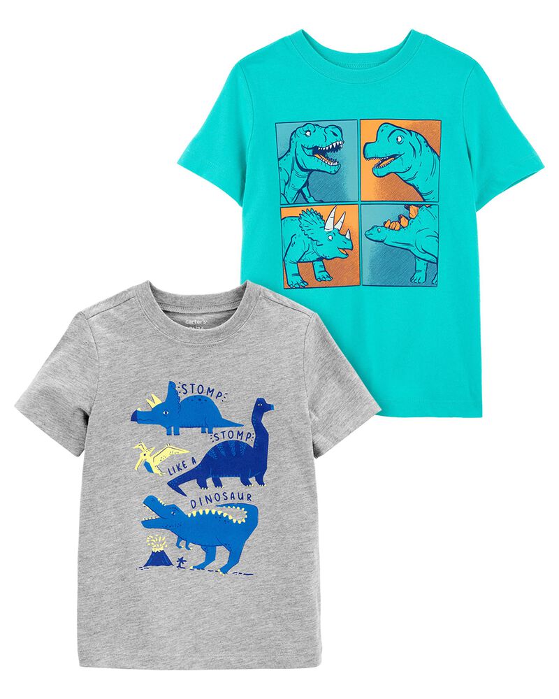Toddler 2-Pack Dinosaur Graphic Tees, image 1 of 5 slides