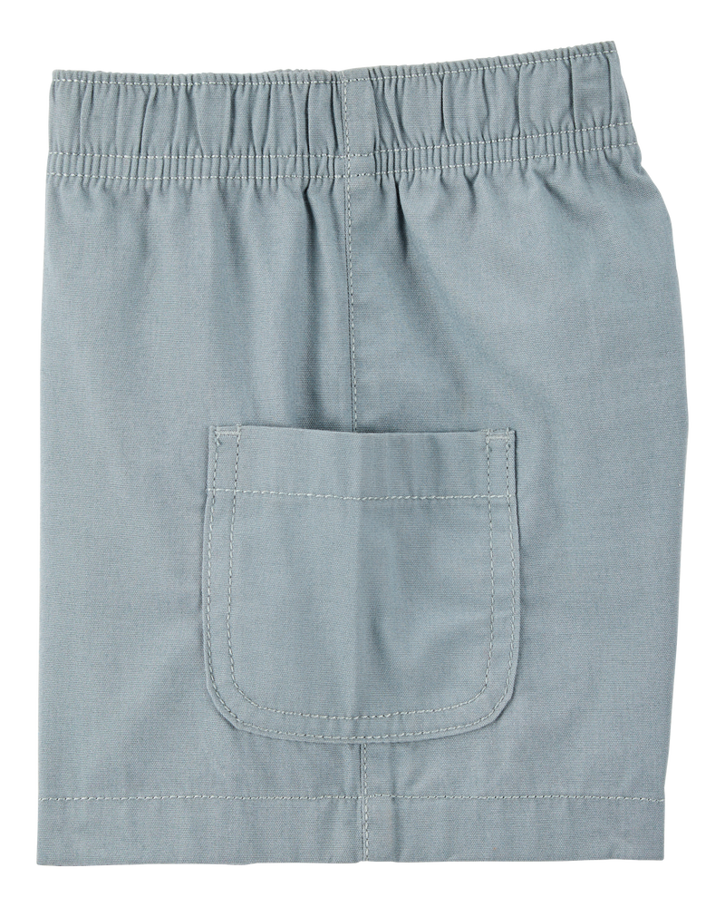 Toddler Boy 2-Piece Palm Tree Print Short Set - Ivory/Blue, image 2 of 4 slides