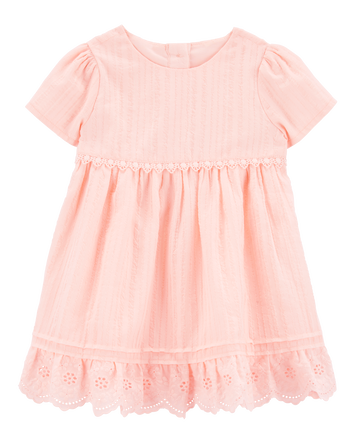 Baby Eyelet Babydoll Dress, 
