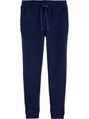 Navy - Kid Pull-On French Terry Joggers