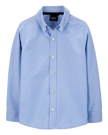 Kid Uniform Button-Front Shirt, 