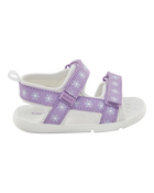 Baby Every Step® First Walker Floral Sandals - Purple/White, image 2 of 7 slides