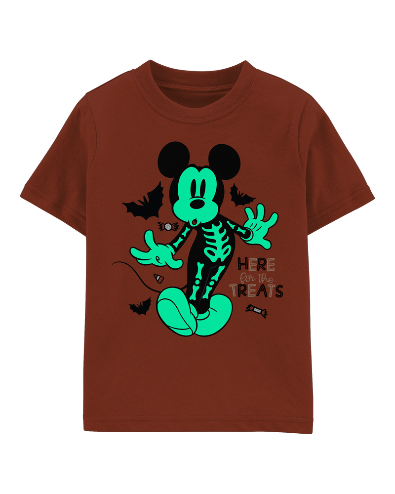 Toddler Glow In The Dark Mickey Mouse Halloween Tee, image 2 of 3 slides