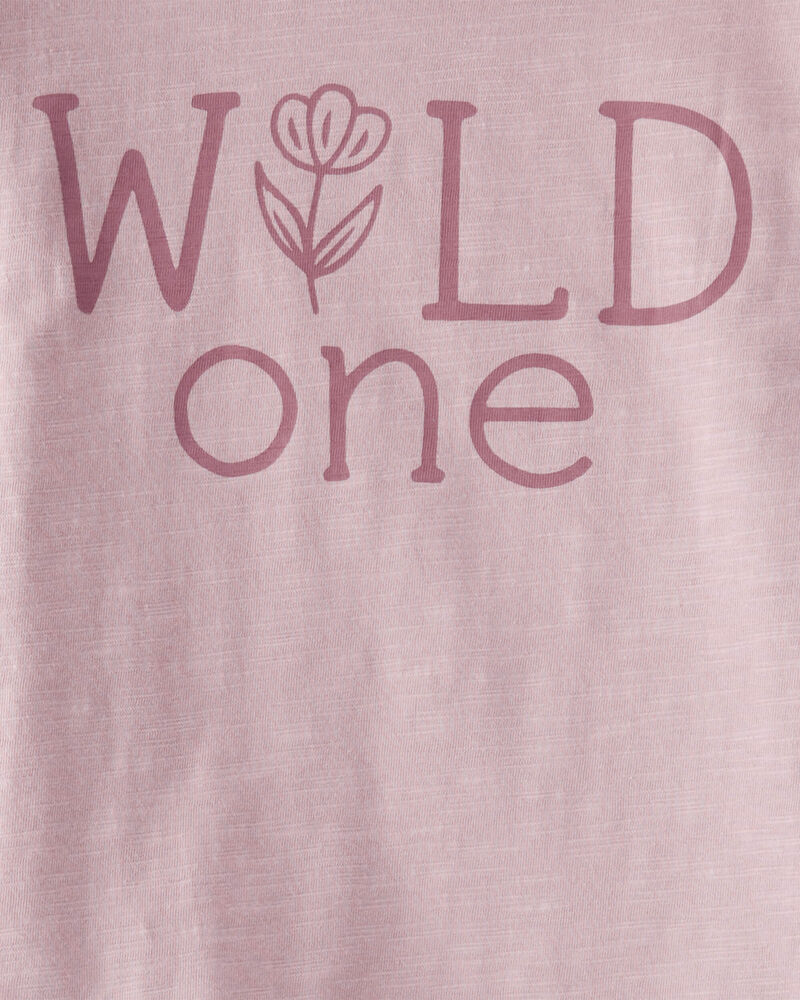 Toddler Organic Cotton Wild One Ruffle Tee, image 3 of 4 slides