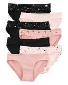 Kid 7-Pack Stars Bikini Stretch Cotton Undies, image 1 of 2 slides