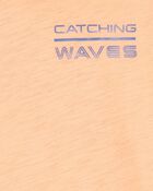 Kid Wave Knit Hoodie - Orange, image 3 of 5 slides