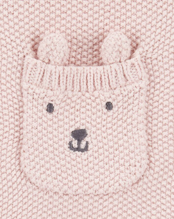 Baby Solid Cotton Romper - Pink, 