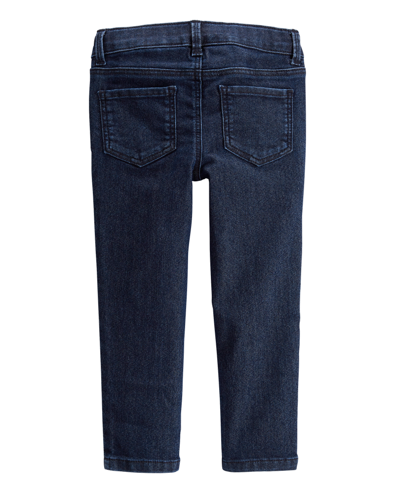 Baby Dark Blue Wash Skinny-Leg Jeans, image 2 of 4 slides