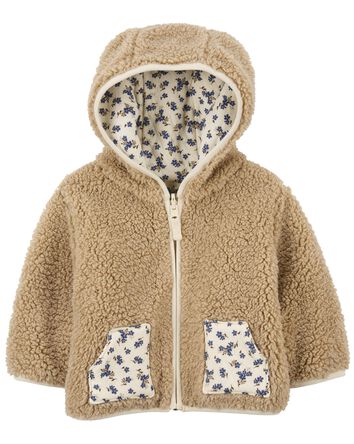 Baby 2-In-1 Sherpa-Lined Reversible Jacket, 