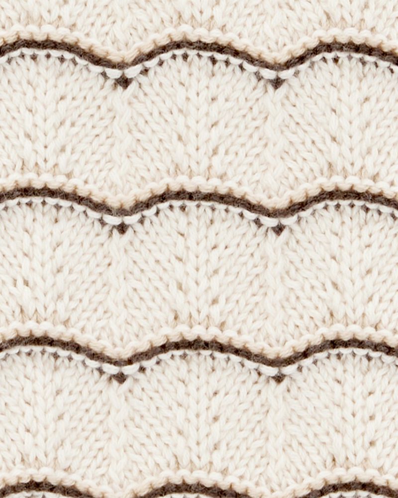 Baby Striped Crotchet Knit Tank Dress, image 3 of 4 slides