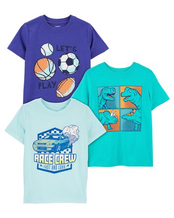 Toddler 3-Pack Graphic Tees, 